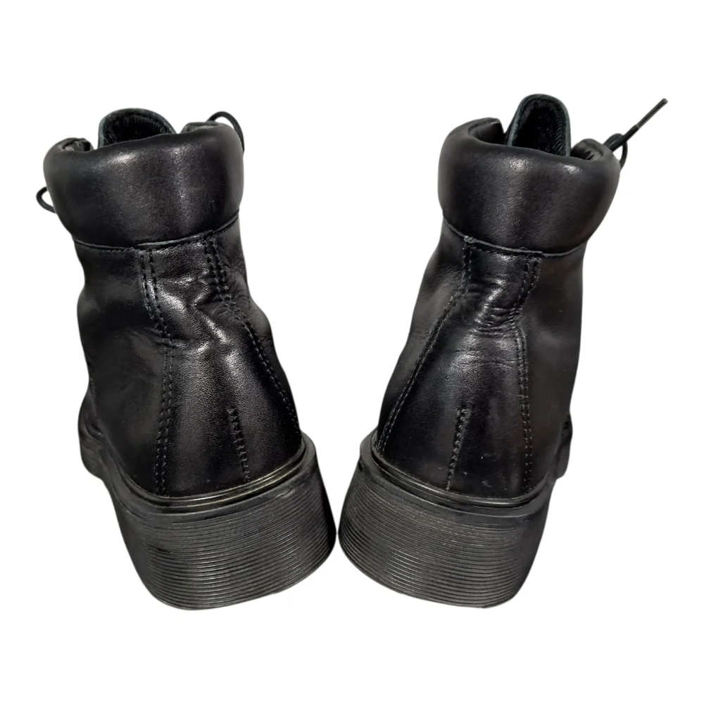 NINE‎ WEST Cloud Nine Black Leather Boots, Women's Size 6